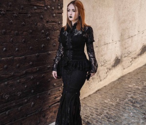 Bluza gotica fleur de lys - Img 9