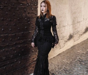 Bluza gotica fleur de lys - Img 9