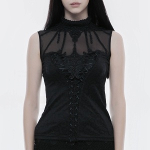 Bluza gotica neagra love lace - Img 7