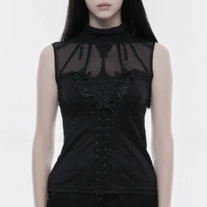 Bluza gotica neagra love lace - Img 7
