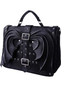 Geanta gotica neagra bat wings - Img 3