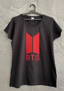 Tricou bts logo glitter