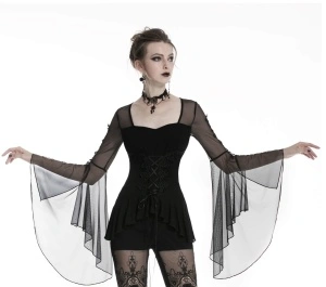 Bluza gotica neagra adrienne