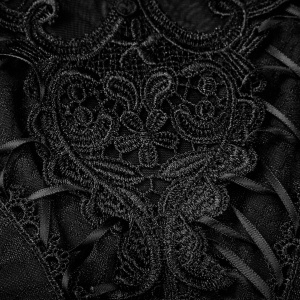 Bluza gotica neagra love lace - Img 8