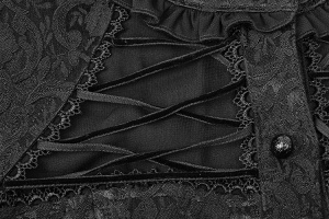 Bluza gotica neagra noirelien - Img 8