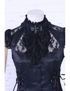 Camasa neagra gotica lolita winona - Img 4