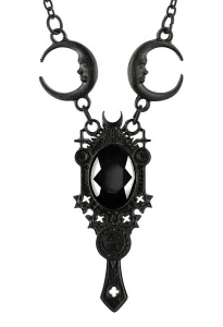 Colier negru dark mirror - Img 2
