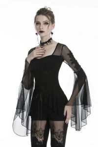 Bluza gotica neagra adrienne - Img 2