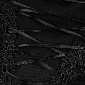 Bluza gotica neagra dahlia - Img 11