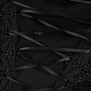 Bluza gotica neagra dahlia - Img 11