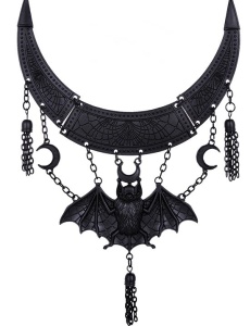 Colier gotic oriental bat