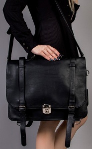 Geanta neagra clasica messenger - Img 2