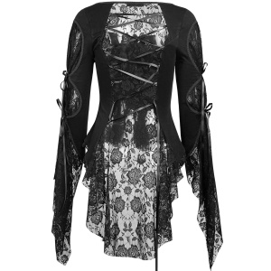 Bluza gotica black rose - Img 7