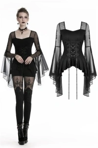 Bluza gotica neagra adrienne - Img 3