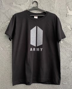 Tricou bts army logo glitter