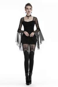 Bluza gotica neagra adrienne - Img 4