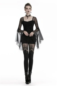 Bluza gotica neagra adrienne - Img 4