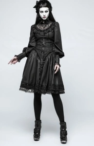 Bluza gotica neagra melissa - Img 2