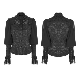 Bluza gotica neagra noirelien