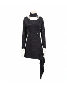 Rochie neagra gotica serpent - Img 6