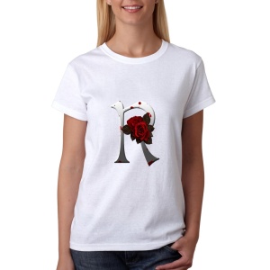 TRICOU GOTIC PERSONALIZAT LITERA R