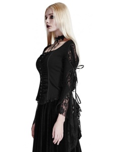 Bluza gotica black rose - Img 4
