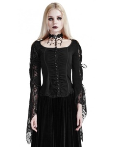 Bluza gotica black rose - Img 2