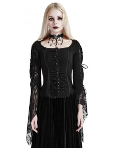 Bluza gotica black rose - Img 2