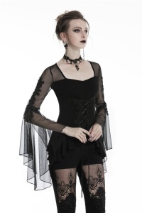 Bluza gotica neagra adrienne - Img 5