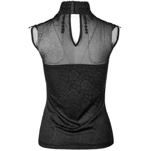 Bluza gotica neagra love lace - Img 2