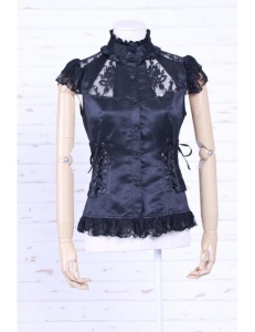 Camasa neagra gotica lolita winona - Img 6