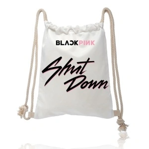 Rucsac blackpink shut down logo