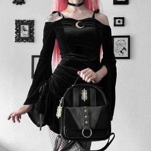 Rucsac gotic negru draconia - Img 2