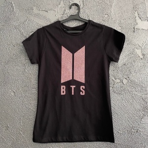 Tricou bts logo glitter