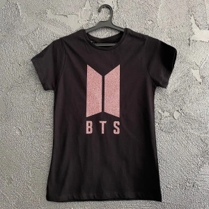 Tricou bts logo glitter