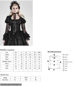 Bluza gotica lolita black dust - Img 8
