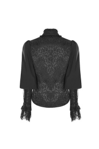 Bluza gotica neagra noirelien - Img 3