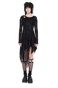 Rochie neagra rock terror