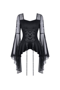 Bluza gotica neagra adrienne - Img 7