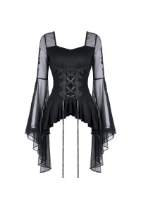 Bluza gotica neagra adrienne - Img 7
