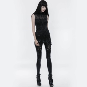 Bluza gotica neagra love lace - Img 4