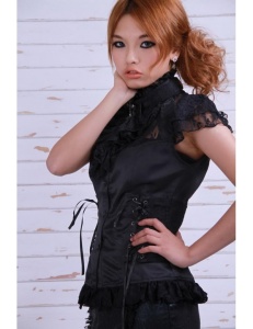 Camasa neagra gotica lolita winona - Img 11