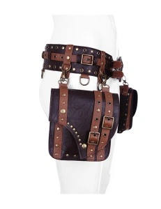 Curea maro saddlebag steampunk - Img 3