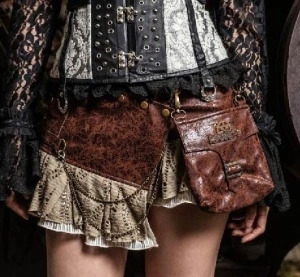 Fusta steampunk maro abigale