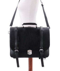 Geanta neagra clasica messenger - Img 7