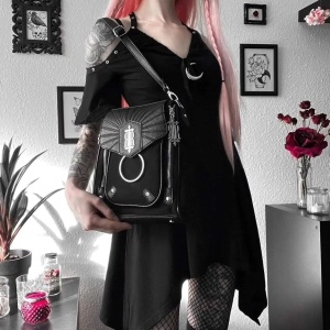 Rucsac gotic negru circe - Img 2