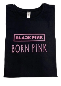 Tricou blackpink born pink logo
