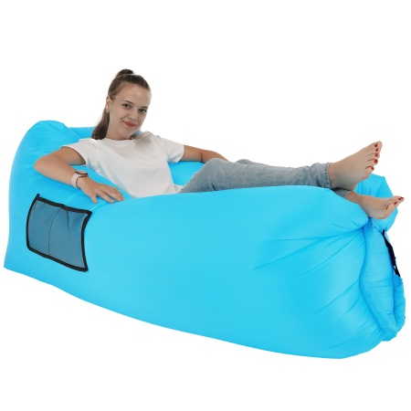 LEBAG - Felfújható babzsák/lazy bag, kék