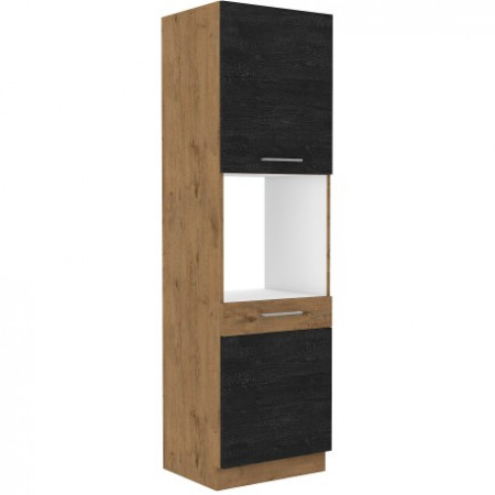 Vega dark-oat konyhabútor 60 DP-210 2F kamraszekrény eleme beépíthető sütőnek