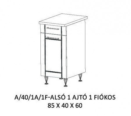 Alíz alsó konyha elem A/40/1A/1F